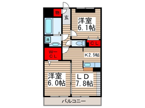 レガロ新宿の物件間取画像